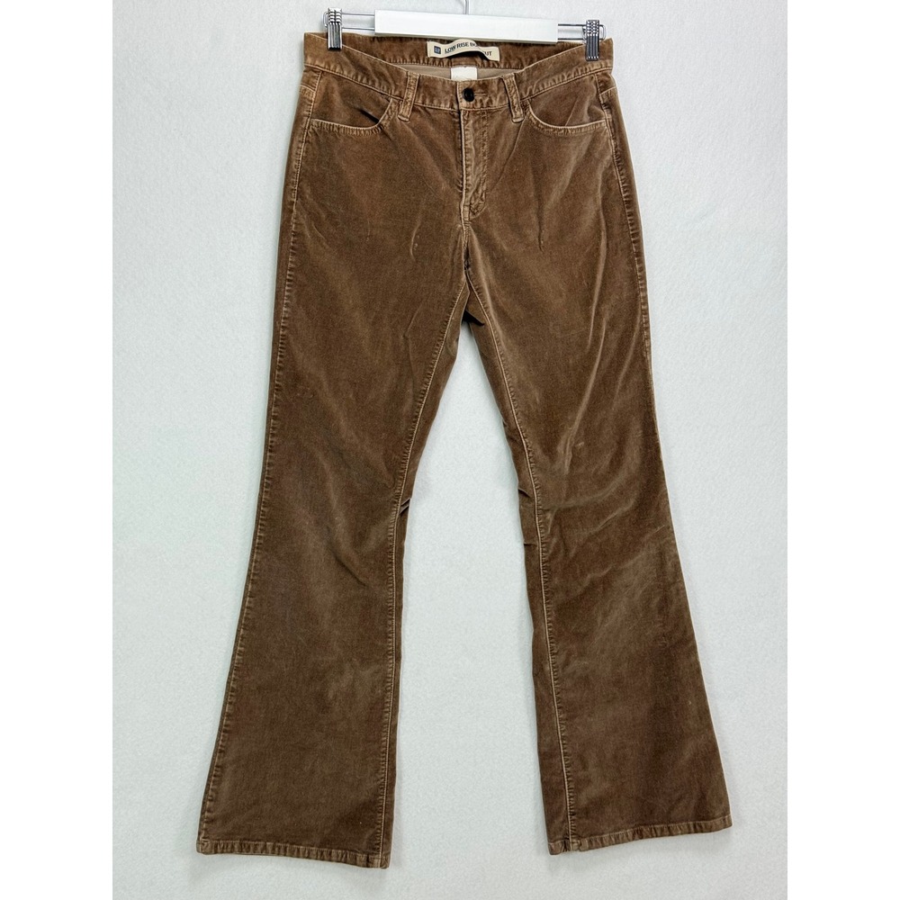 VTG GAP Low Rise Boot Cut 90s Y2K Corduroy Pants 6R Brown Paper Tag Boho Indie